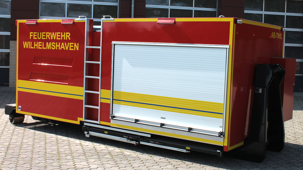 AB-TWS – Abrollbehälter Tank/Wasser/Schaum